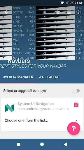 Play [Substratum] Navbars